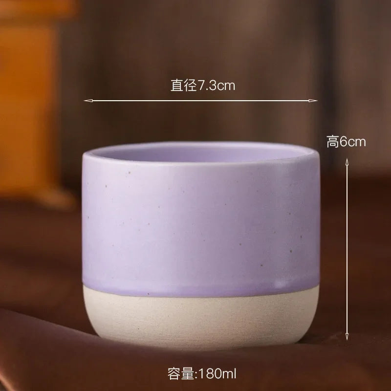 100ml 180ml 230ml Coffee Mug Vintage Ceramics Tea Cup Japanese-style Cafes Drinkware Stoneware Espresso for Restaurants Hotels Quick Pick Grocers